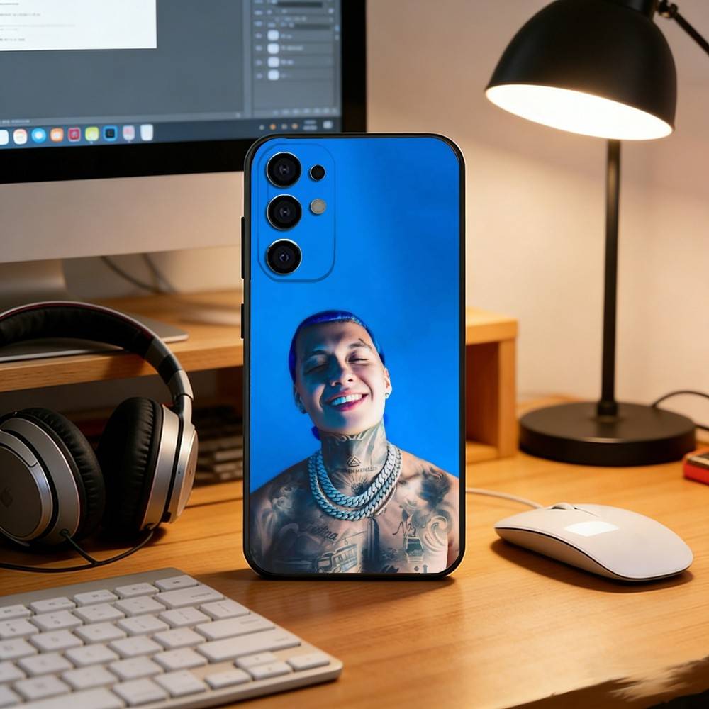 Rapper B-Blessd Phone Case For Samsung S25,S24,S21,S22,S23,S30,Ultra,S20,Plus,Fe,Lite,Note,10,Black Cover