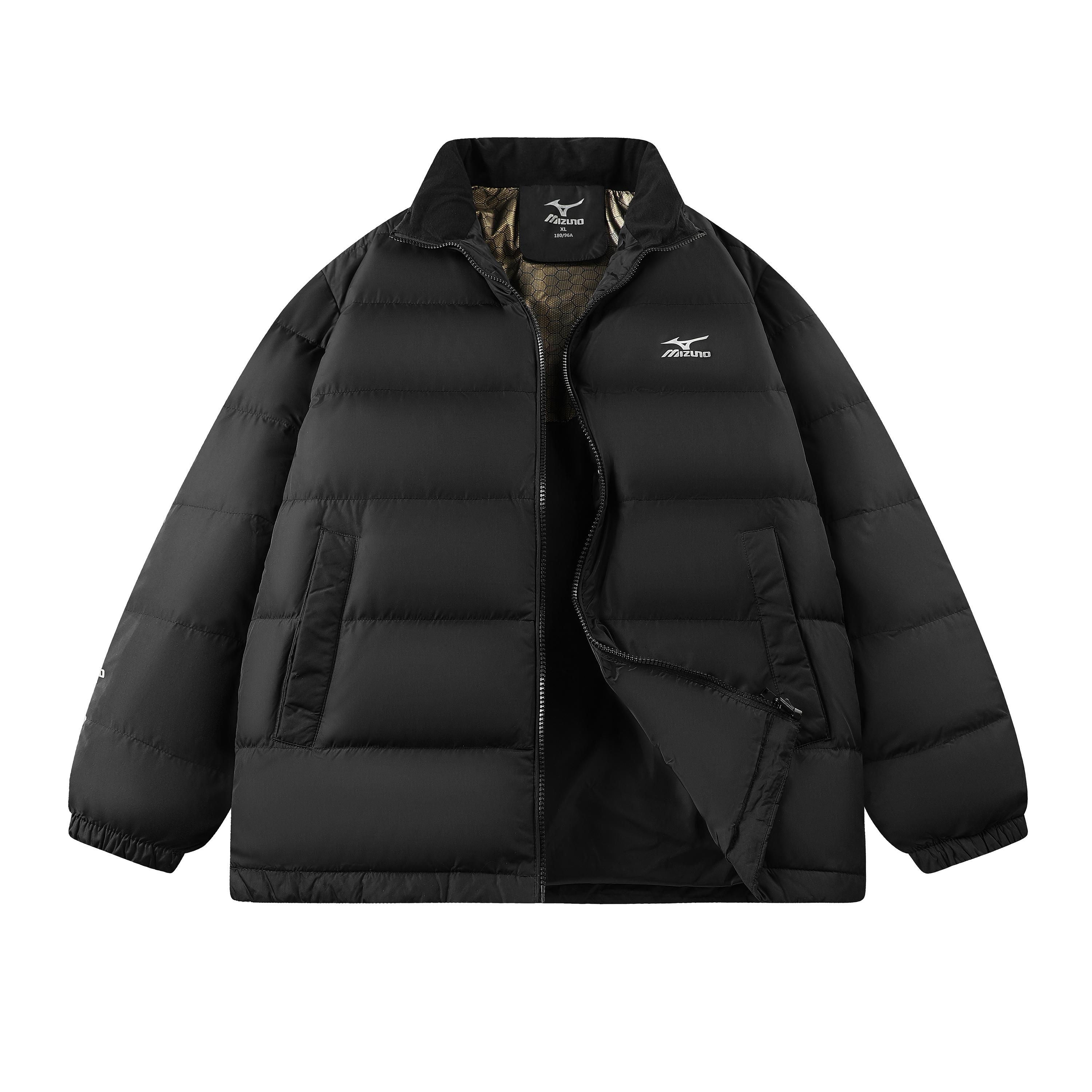 Mizuno Down Jackets Unisex Stand Collar Thin Puffer Jacket A2CE2606 M