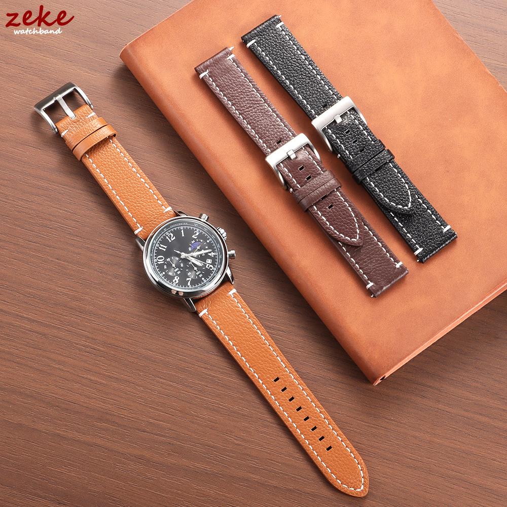 Schnellverschluss Weiches Echtes Leder Armband Kopfschicht Rindsleder Uhrenarmband 18/19/20/21/22/24mm für Omega Business Herrenarmband Gürtel