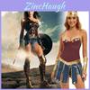 Fesselndes Wonder Woman Kostüm für Damen mit Design einer griechischen Göttin