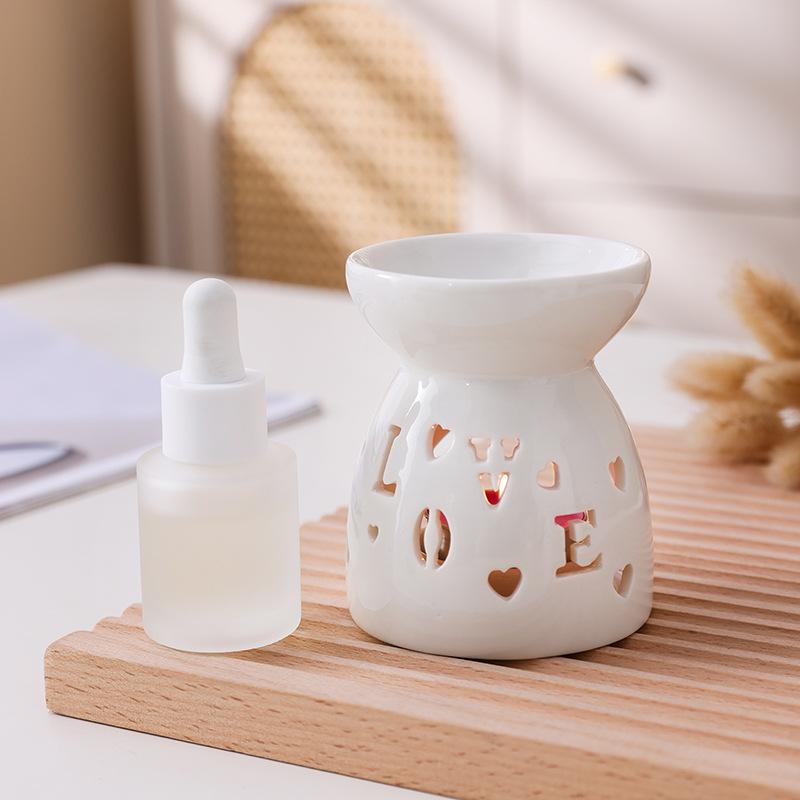 White Porcelain Essential Oil Burner Candle Aroma Diffuser - Ceramic Aroma Lamp 25 New Designs