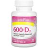 600+D3, Integratore di Calcio e Vitamina D3, 75 Compresse