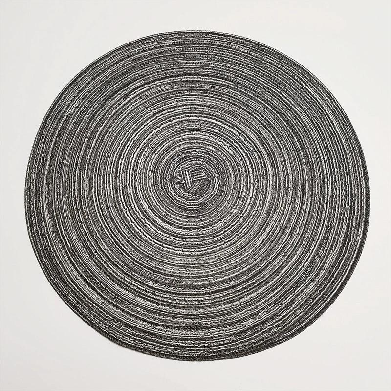1PCS Round Coaster Minimalist Style Cotton Yarn Cup Mat Woven Mug Placemat Washable Heat Resistant Table Mat For Dining Table