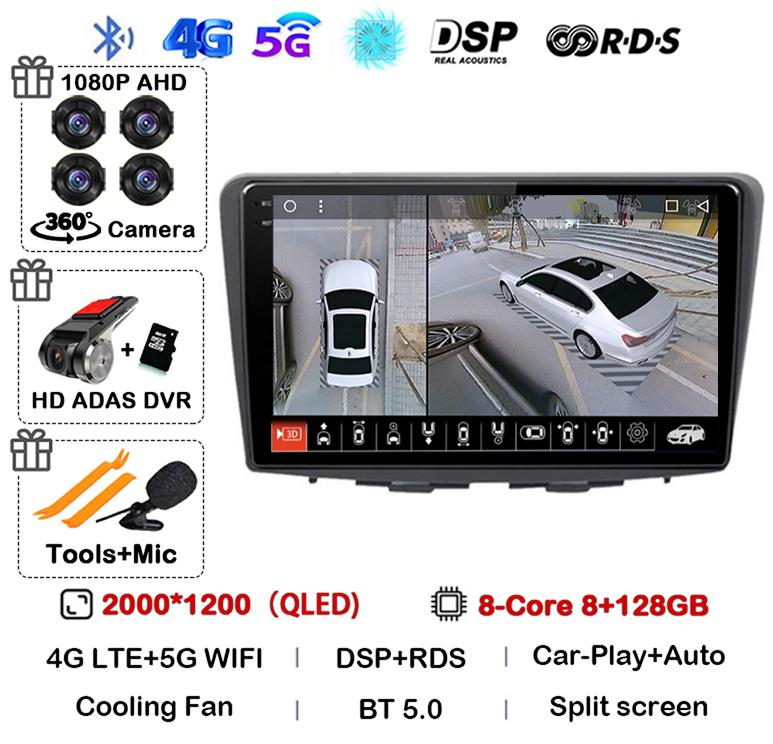 Android 14 Carplay Auto WIFI+4G For Suzuki Baleno 2016 2017 2018 2019 GPS Car Radio Multimedia Video Player Stereo Head Unit DSP