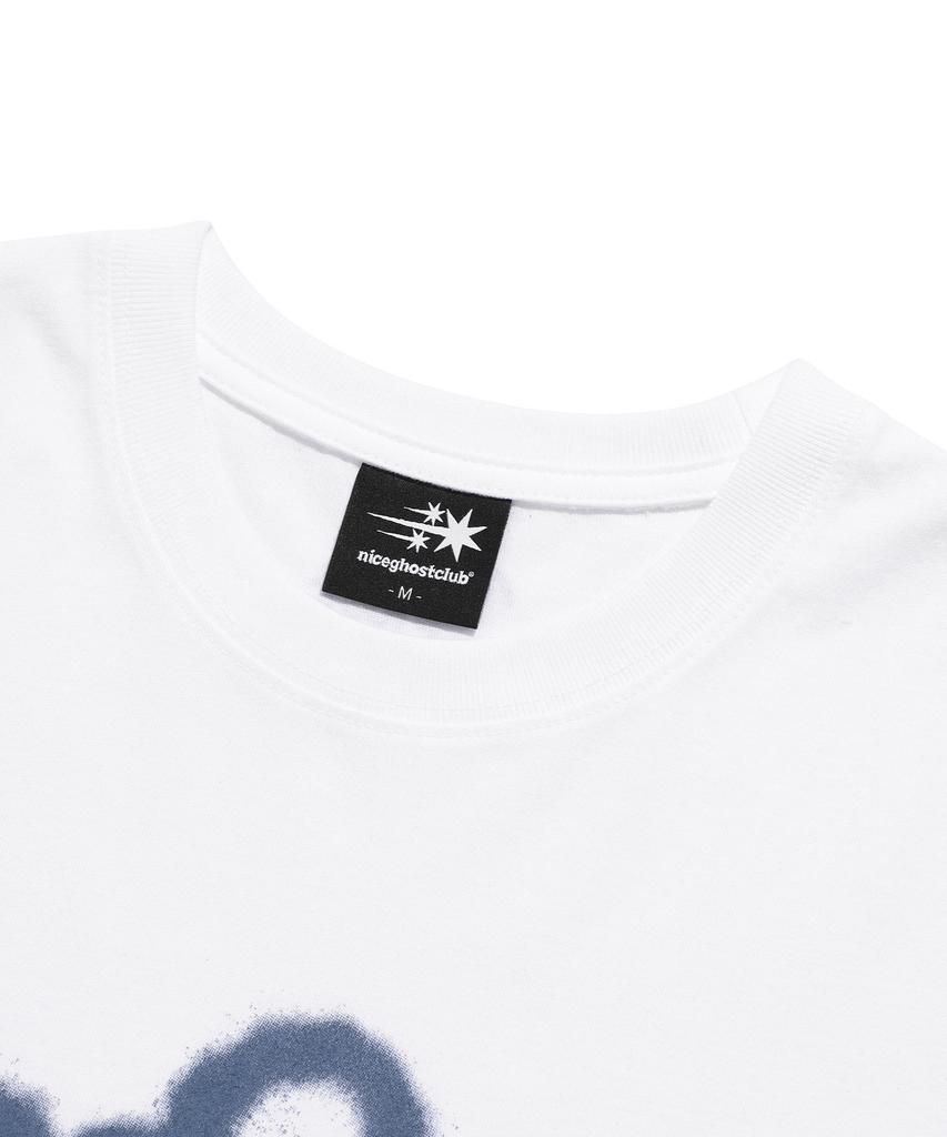 NICEGHOSTCLUB Spray Print Tee_White(Ng2Emut508A)