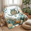 Ocean Life Adventure 45 Theme blanket Lightweight Warm Flannel Blanket Decorative Throw Blanket for Home Decoration