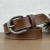 Retro Belt Women'S Leather Casual Pin Buckle Jeans Belt First Layer Cowhide Simple Belt Trendy