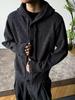 Men's Arctic Fleece Hooded Knit Cardigan, Korean Style Loose Sweater Coat, Thick Autumn Winter Casual Hoodie