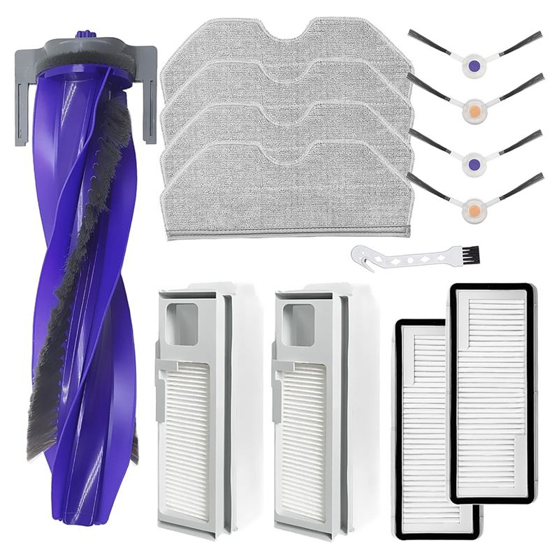 

AEE4-For Narwal Freo X Plus Vacuum Cleaner Main Side Brushes Hepa Filters Mop Pads Dust Bags Replacement Parts