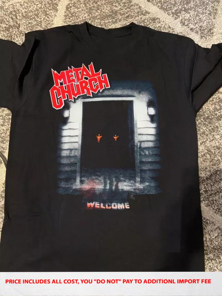 Metal Church Band Welcome Short Sleeve Black S-5XL Shirt LL661 Unisex T-Shirt S