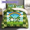 Cartoon Pattern Bedding Quilt Set Quilt Cover Pillowcase Home Decoration Birthday Gift (1 * Duvet Cover + 2 * Pillowcase, Without Core)
