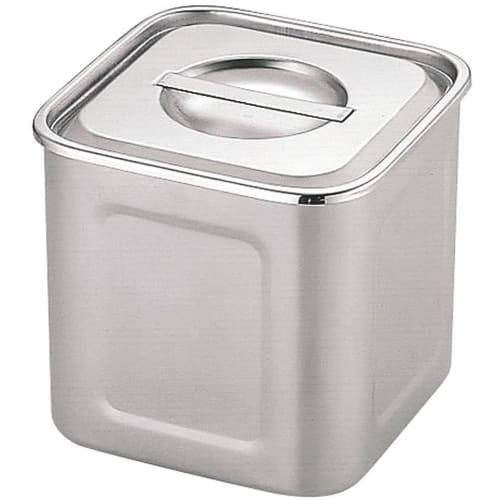 UK 18-8 Square Kitchen Pot, 15cm, Without Handles