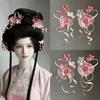 Bow Hanfu Hair Accessories Tassel Chinese Style Hair Clip Sweet Flower Hairpin Summer Accessories