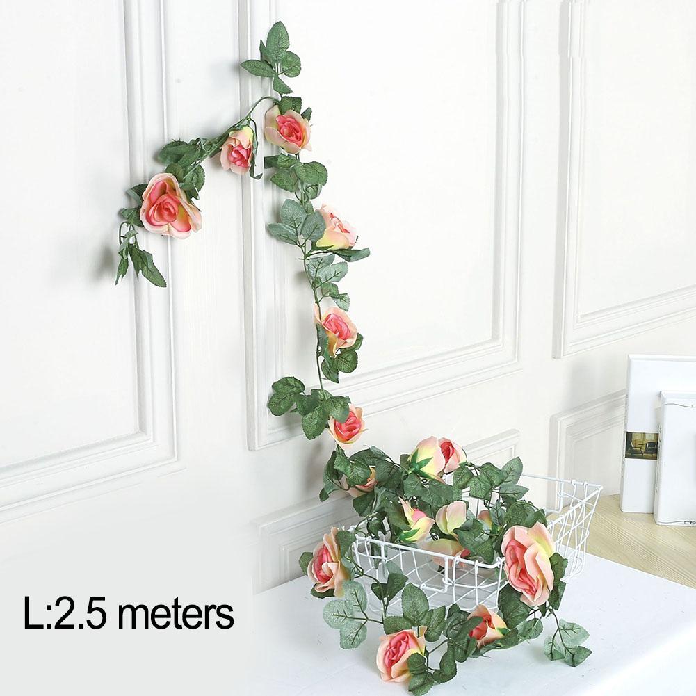 Silk Flower Garland Rose Vine D Cor Living Room Beautiful And Lifelike High-quality Silk Long-lasting And Fade-resistant