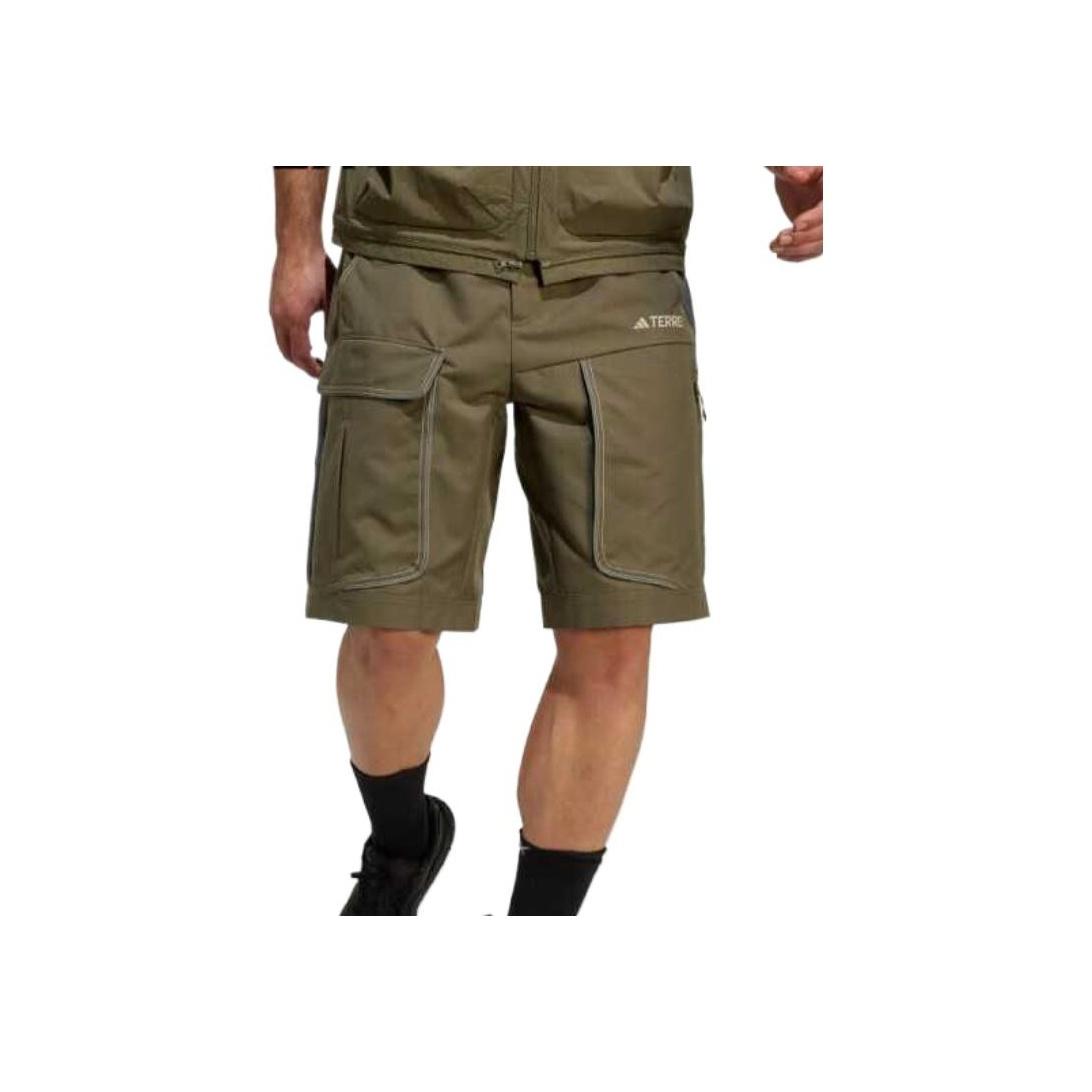 

Adidas Terrex SS25 Стильные Простые Красивые Однотонные Спортивные Шорты Мужские Шорты Оливково-Зеленые JD3487 M