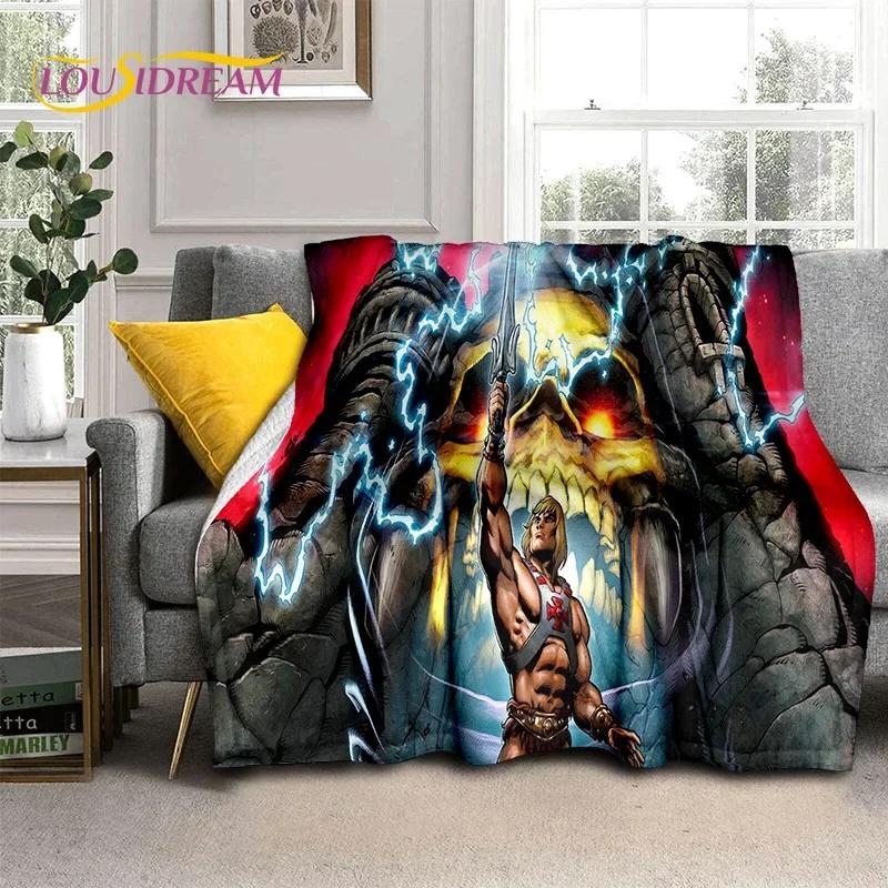 Cartoon He Man Masters of Universe Blanket,Soft Throw Blanket for Home Bedroom Bed Sofa Picnic Travel Office Cover Blanket Kids