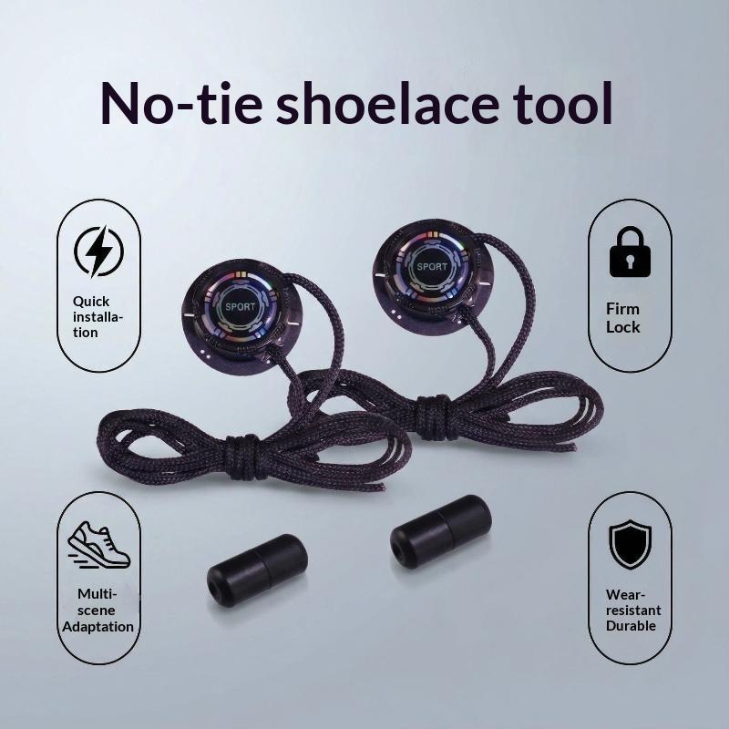 Automatic Tieless Shoelaces Simple Install Swivel Buckle Thick Anti-slip Rope for Men Women Kids Sports Shoes Casual Sneakers