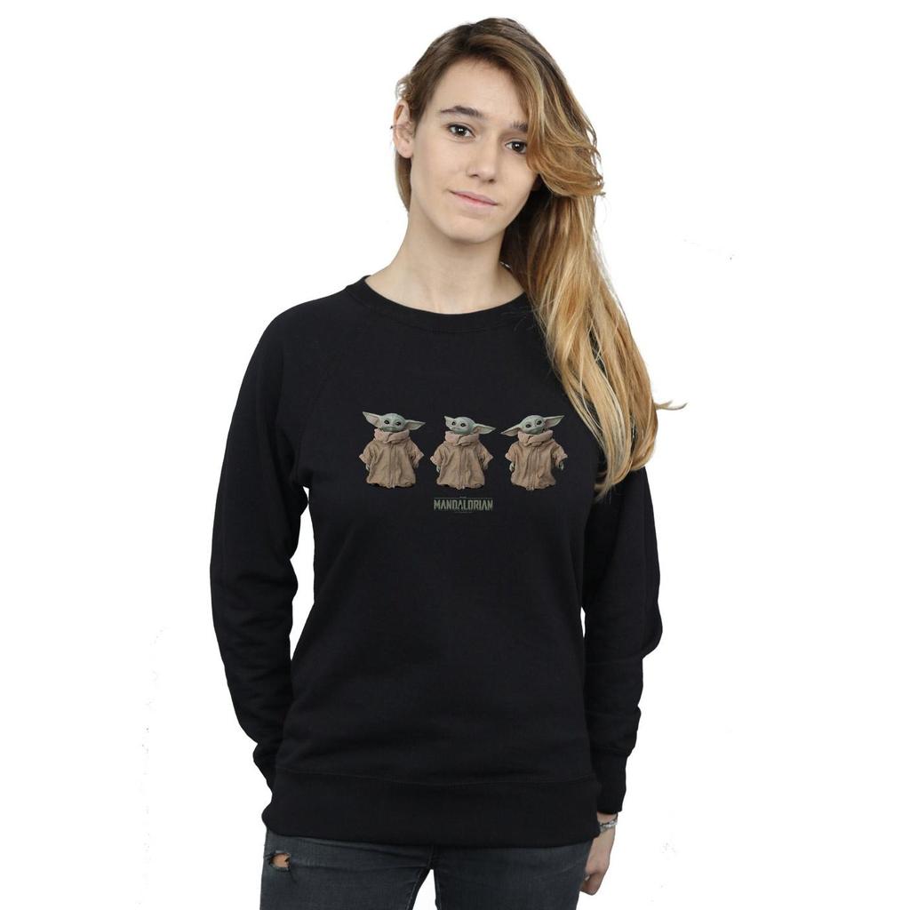 STAR WARS Womens/Ladies The Mandalorian The Child Poses Sweatshirt
