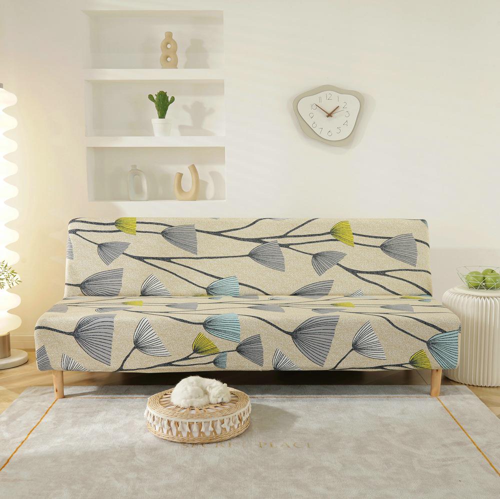 

New All-Inclusive Armless Sofa Bed and Slipcover Fabric 2 matching pillowcases