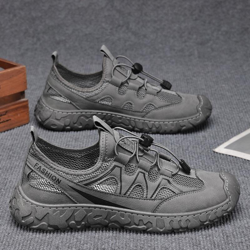 Summer Men's Casual Sneakers Mesh Breathable 2025 Outdoor Sport Running Shoes Comfortable Hollow Out Male Walking Shoes