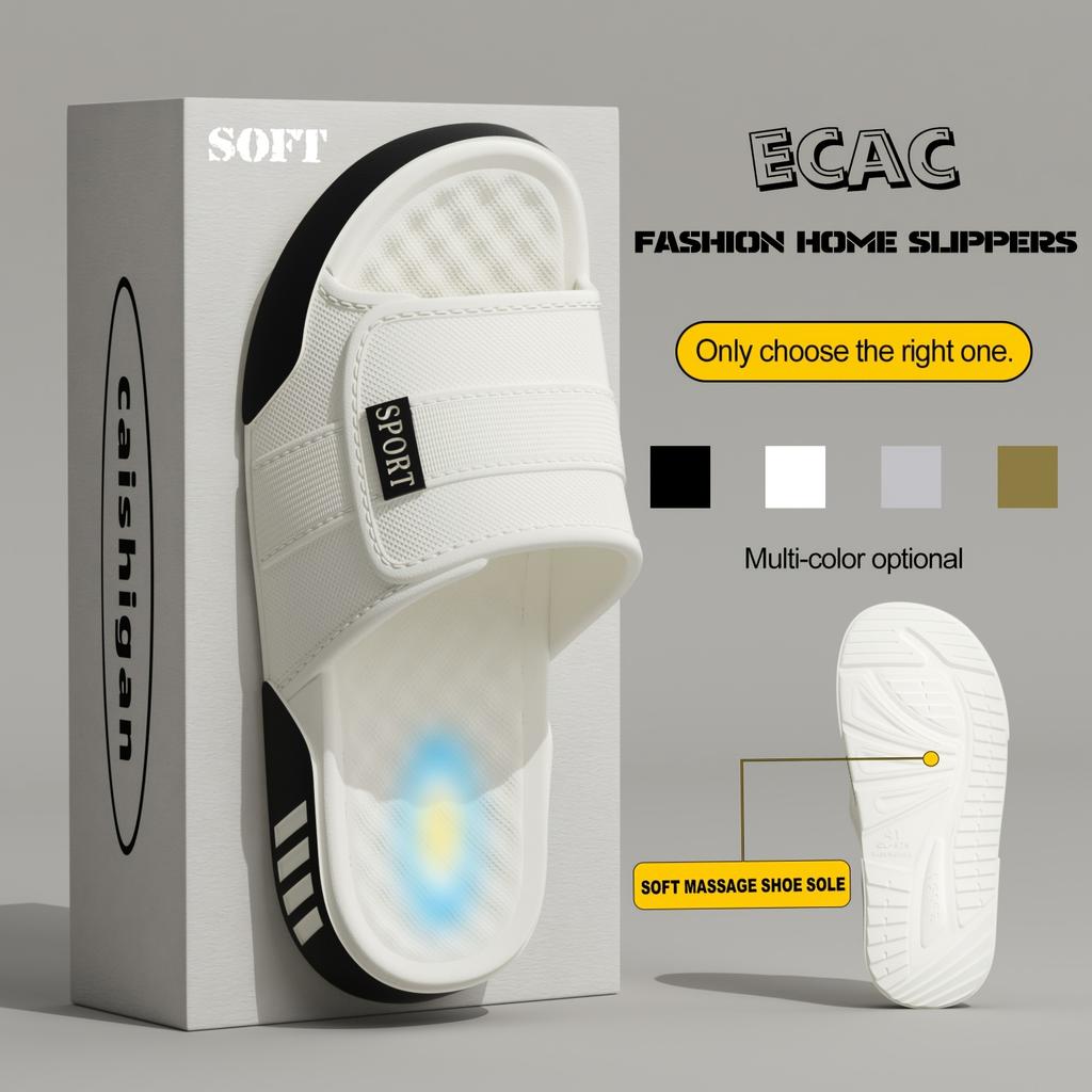 Men'S Indoor and Outdoor Slippers Thick Bottom EVA Non-slip Fashionable Wear-resistant Casual shoes