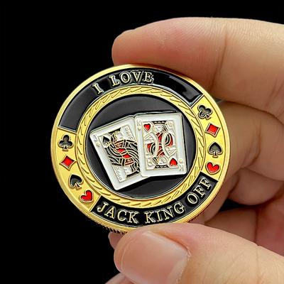 Las Vegas JK Poker Chips, Commemorative Medals, Gold Coins, Badges, Creative Pressure Card Chips, Small Gifts