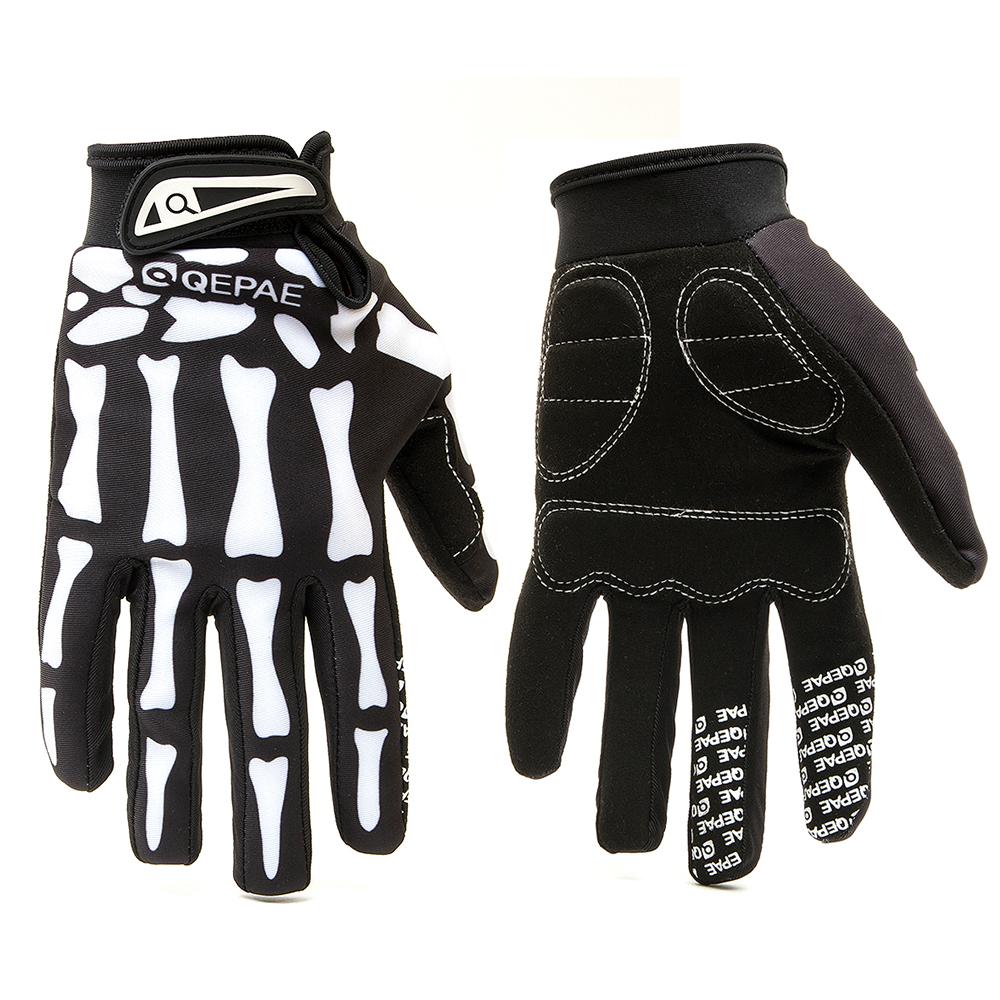 Skull Full Finger Knuckle Glove Anti-slip Mittens Motorcycle Cycling Winter Warm Mitten Unisex Sport Gloves Bicycle Equipment