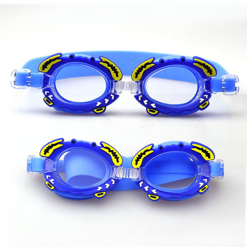Children'S Swimming Goggles Waterproof And Anti Fog Silicone Learning Swimming Goggles Cute Cartoon Adjustable Diving Equipment