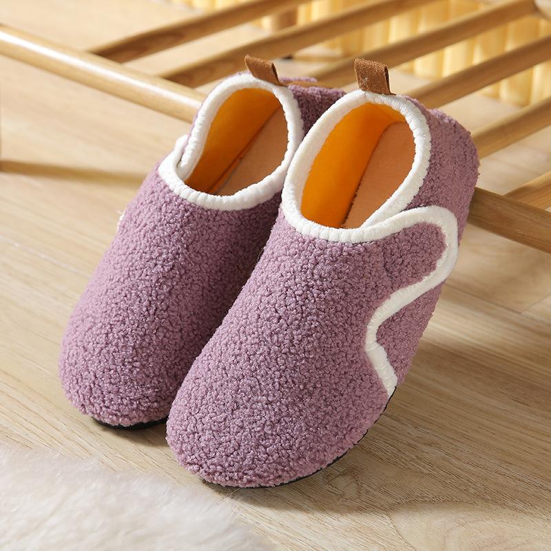 Chaussons d'intérieur d'hiver doublés de peluche pour femme - Pantoufles à enfiler douces doublées de peluche avec , Doublure intérieure douillette en peluche toutes saisons, Chaussures d'intérieur décontractées