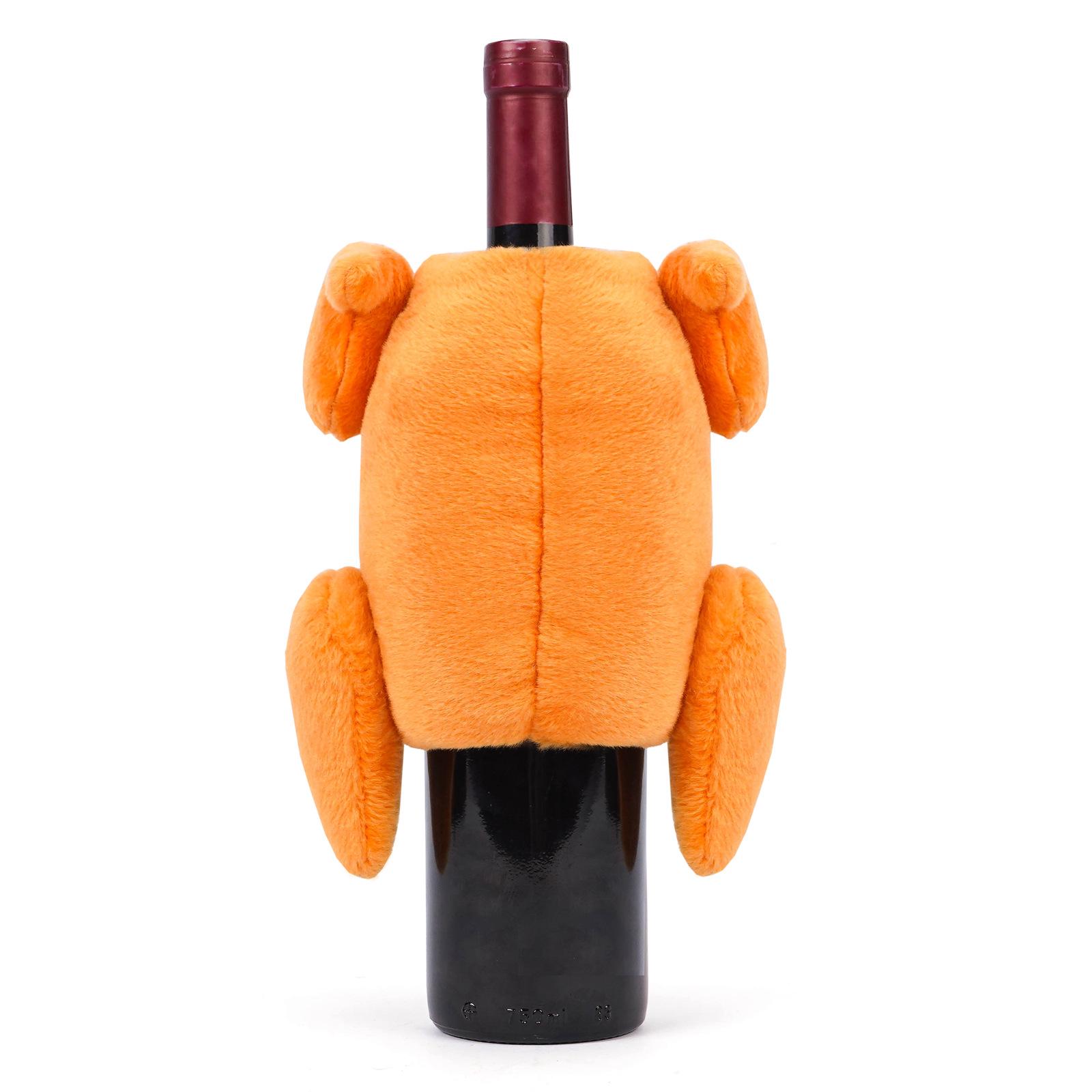 Cross-Border Thanksgiving & Autumn Harvest Turkey Wine Bottle Cover Decoration