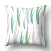 Polyester Pillowcase Green Tree Leaf Pillowcase Home Soft Furnishing Car Cushion Cover