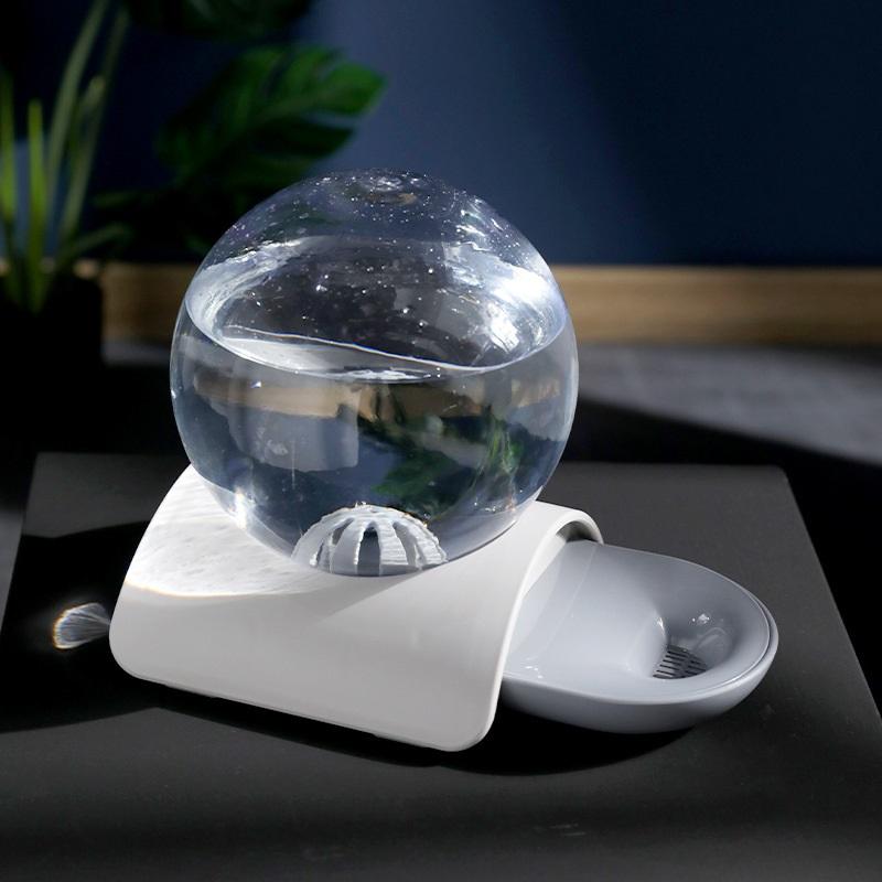 Classic 2.8L Fountain Bubble Automatic Cat Water Feeder Drinking Bowl For Pets Water Dispenser Large Cat Drinker No Electricity