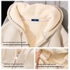 GENIOLAMODE Men's Heavyweight Fleece Zip Hoodie