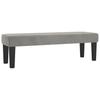 Vidaxl Letto Continentale Con Materasso, Grigio Chiaro, 140X190Cm, Velluto