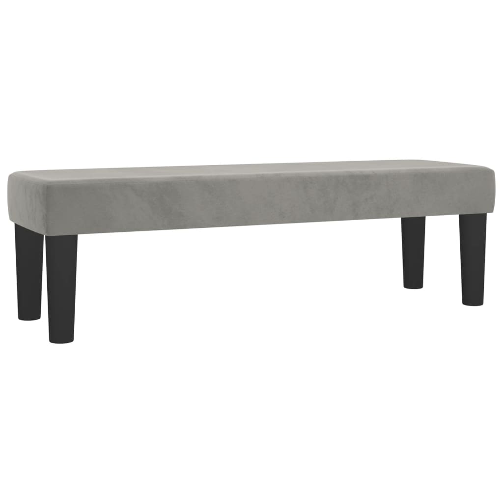 Vidaxl Letto Continentale Con Materasso, Grigio Chiaro, 140X190Cm, Velluto