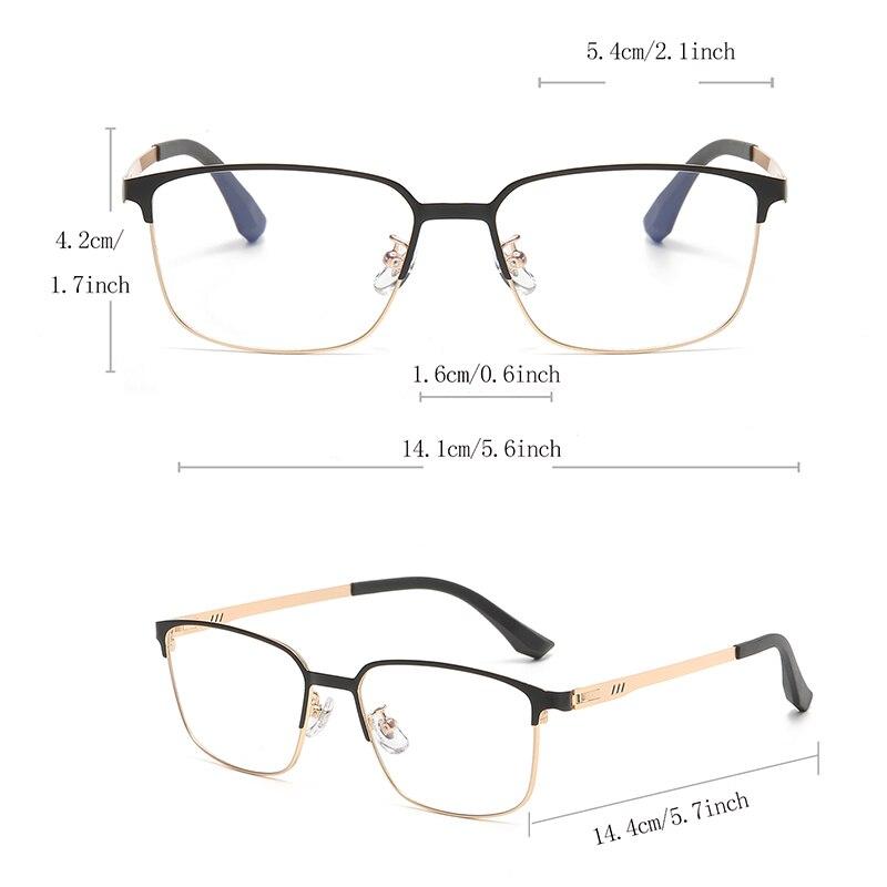 Glasses Frame Men Square Eyewear 2023 New Male Classic Full Optical Prescription Eyeglasses Frames Blue Blocking Glasses