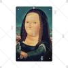 Vintage Mona Lisa Metal Tin Sign Retro Wall Art Home Decor Bar Pub Man Cave Gift
