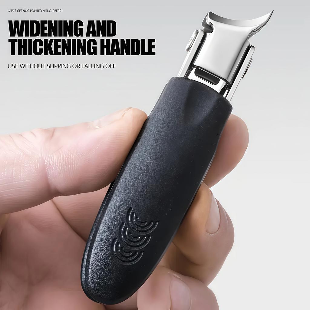 Wide Jaw Nail Clippers Thick & Hard Nails Trimming Scissors Angled Toe Nail Clipper, Perfect Manicure Tool for Family