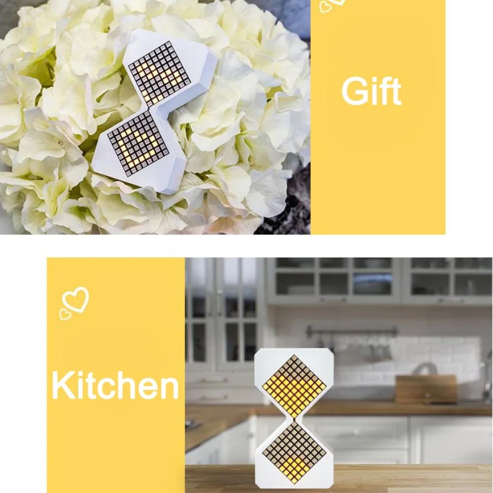 1-30 Min LED Elektronisk Timglas Lysande Timglas Gravitationsinduktionstimer Sandklocka Cyberstil Heminredning Dekompressionsleksaker