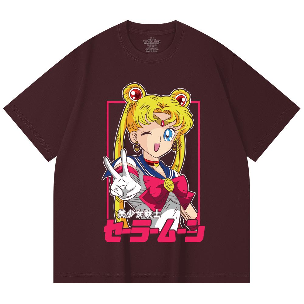

230 Gsm 100% Cotton Sailor Moon V9 Minako Print Unisex Heavy Cotton T Shirt 2XL