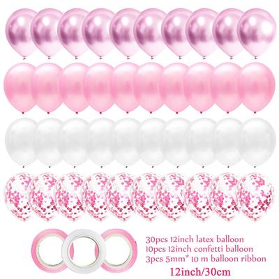 40 τεμ. 12 ιντσών Ροζ Μιξ Λάτεξ Μπαλόνια Γενέθλια Κοριτσιού Γυναίκας Διακόσμηση Πάρτι Γάμου Baby Shower Αποκάλυψη Φύλου Νυφικό Ντους