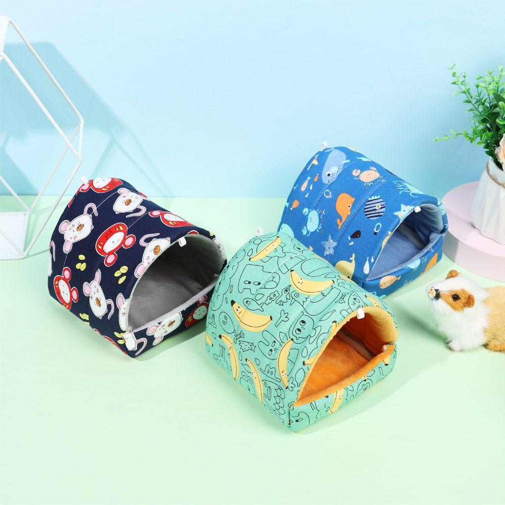 Rabbit Squirrel Winter Mini Cage Guinea Pig Nest Small Animal Sleeping Bed Warm Mat Hamster House
