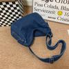 Denimveske Ensfarget Dame Skulderveske Crossbody-veske