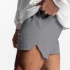 Herren Schnelltrocknende Sportshorts mit seitlichem Schlitz am Saum und elastischem Bund