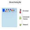Tappetino Graffiti Fai da Te Tappetino Pittura in Silicone Tappetino Artigianale in Silicone Antiaderente con Bicchiere per Bambini Superficie Pittorica Versatile Facile da Pulire per Artigianato