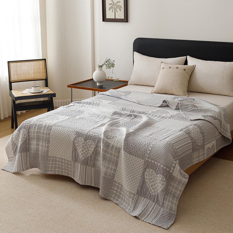 Three-Layer All-Cotton Jacquard Gauze Blanket: A-Grade Pure Cotton Nap, Multi-Functional, Air Conditioning Blanket