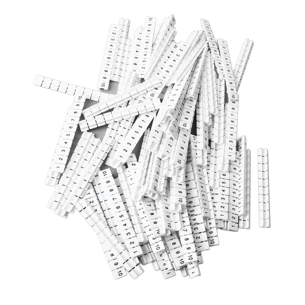 100 buc. Blocuri bandă marcator terminal Etichete Etichete de marcare Bară de marcare Nailon rezistent la căldură