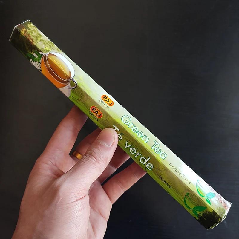 Y 20 Varillas/caja Incienso Indio Salvia Blanca Lavanda Aromaterapia LÍNEA PALO SANTO Varilla de Incienso Hogar Dormitorio Baño Fragancia para el Hogar Tibetano