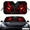 Demon Eyes Sun Visor Portable Car Front Windshield Sun Curtain Heat Insulation Auto Sun Protection Accessory