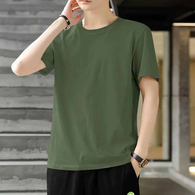 Men's Short Sleeve Crew Neck T-Shirt Soft Casual Daily Wear Basic Top